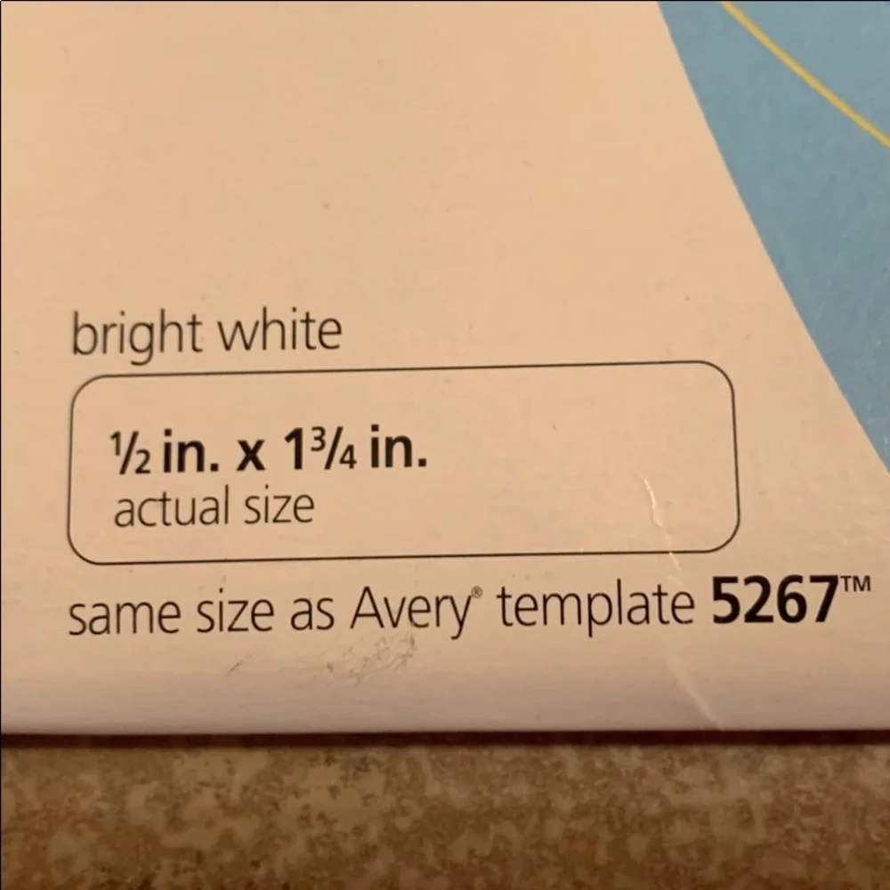 OfficeMax Laser White Return Address Labels 1/2